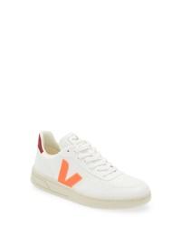Veja V 10 Sneaker In White Orange Fluo Marsala At Nordstrom