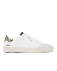 Axel Arigato White And Beige Snake Triple Clean 90 Sneakers