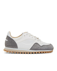 Spalwart White And Grey Marathon Trail Low Wbhs Sneakers