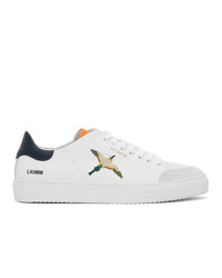 Axel Arigato White And Orange Bird Clean 90 Sneakers