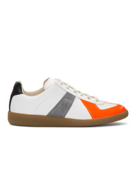 Maison Margiela White And Orange Replica Sneakers