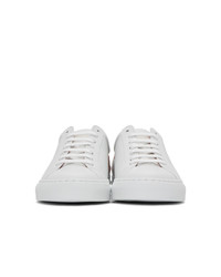 Givenchy White And Red Reverse Urban Knots Sneakers