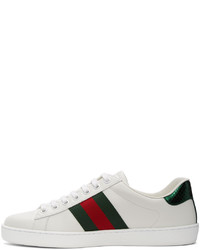 Gucci White Bee New Ace Sneakers