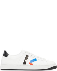 Kenzo White Blue K Logo Kourt Sneakers