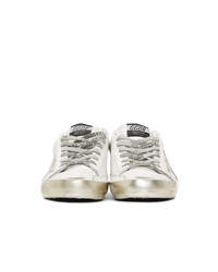 Golden Goose White Corduroy Sneakers