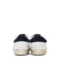 Golden Goose White Corduroy Sneakers