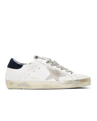 Golden Goose White Corduroy Sneakers