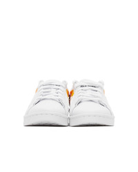 Converse White Flame Pro Leather Ox Sneakers