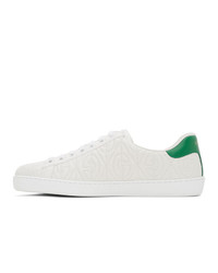 Gucci White G Rhombus New Ace Sneakers