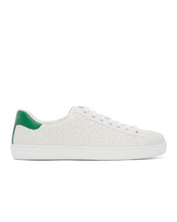 Gucci White G Rhombus New Ace Sneakers