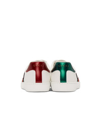 Gucci White Gg Apple Ace Sneakers