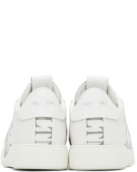 Valentino Garavani White Gray Vl7n Low Top Sneakers