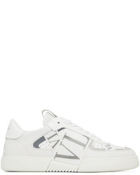Valentino Garavani White Gray Vl7n Low Top Sneakers