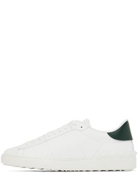 Valentino Garavani White Green Vltn Low Top Sneakers