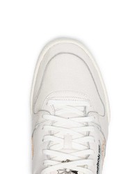 Reebok White Phase 1 Low Top Leather Sneakers
