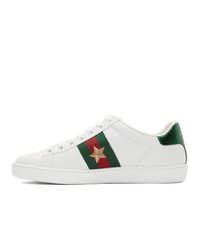 Gucci White Pineapple Ace Sneakers