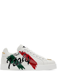 Dolce & Gabbana White Portofino Light Sneakers