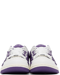 Amiri White Purple Skel Top Low Sneakers