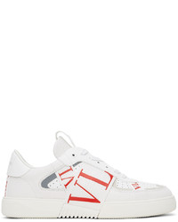 Valentino Garavani White Red Vl7n Low Sneakers