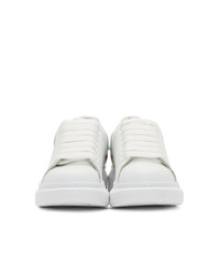 Alexander McQueen White Rose Oversized Sneakers