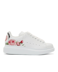Alexander McQueen White Rose Oversized Sneakers
