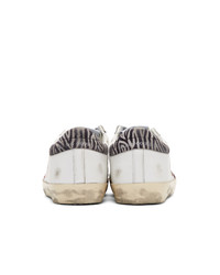 Golden Goose White Zebra Sneakers