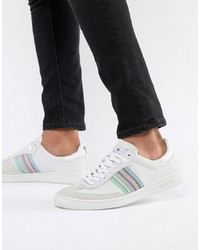 PS Paul Smith Yuki Suede Trainer With Stripe Detail In Off White