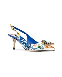 Dolce & Gabbana Floral Pointed Pumps
