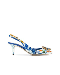 Dolce & Gabbana Floral Pointed Pumps