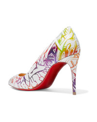 Christian Louboutin Pigalle Follies 85 Printed Leather Pumps