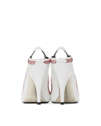 Calvin Klein 205W39nyc White Jackie Baseball Heels