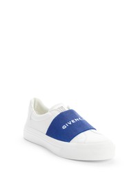 Givenchy City Court Slip On Sneaker In Whiteelectric Blue At Nordstrom