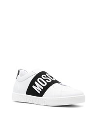 Moschino Logo Print Leather Sneakers