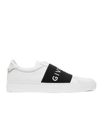 Givenchy White And Black Elastic Urban Street Sneakers