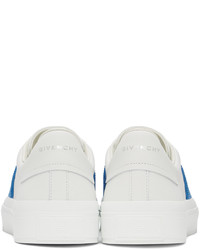 Givenchy White Blue City Sport Sneakers