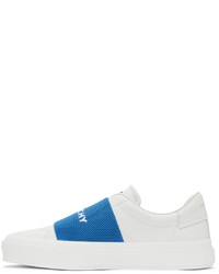 Givenchy White Blue City Sport Sneakers
