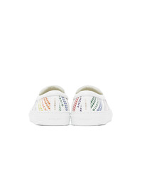 Givenchy White Chain Urban Slip On Sneakers