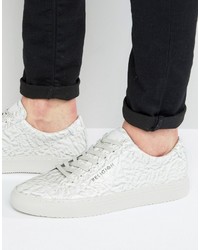 Religion Crushed Leather Sneakers
