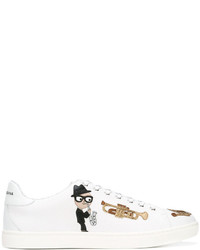 Dolce & Gabbana Designer Patch Sneakers
