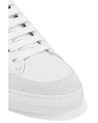 Off-White Perforated Printed Leather Sneakers