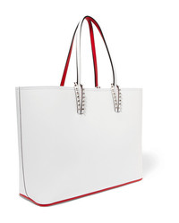 Christian Louboutin Cabata Spiked Printed Leather Tote