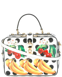 Dolce & Gabbana Fruit Print Polka Dog Tote