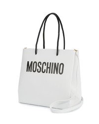 Moschino White Tote Bag