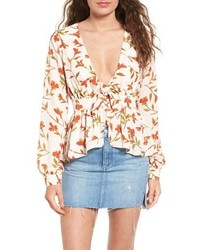 Lovers + Friends Lovers Friends Hermosa Floral Print Blouse