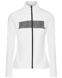 Fendi Printed Stretch Jacket White