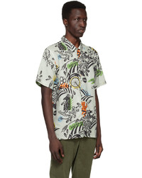 Ps By Paul Smith Off White Duck Egg Shirt