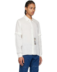 Paloma Wool Off White Linen Shirt