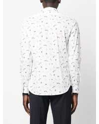 PS Paul Smith Abstract Pattern Long Sleeve Shirt
