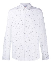 PS Paul Smith Abstract Print Buttoned Shirt