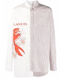 Lanvin Babar Contrast Panel Shirt